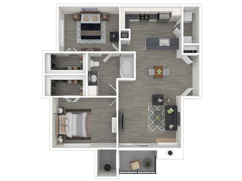 2 Bedroom 1 Bathroom - 916