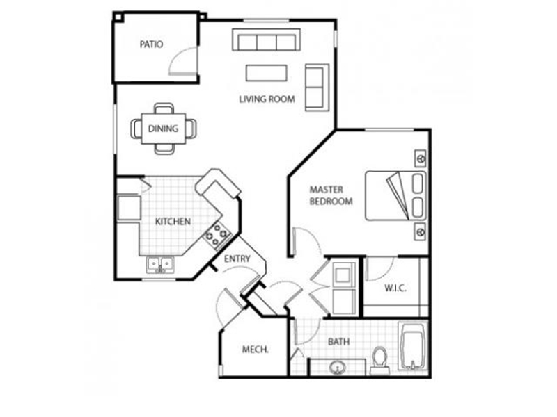 1 Bedroom 1 Bathroom