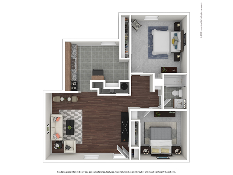 2/1R floorplan at Eagle Crest