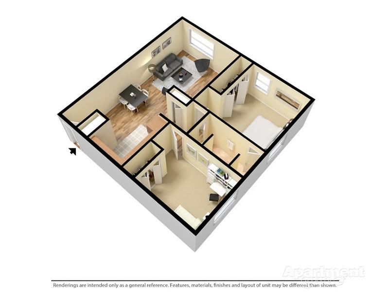 2 Bedroom 1 Bathroom
