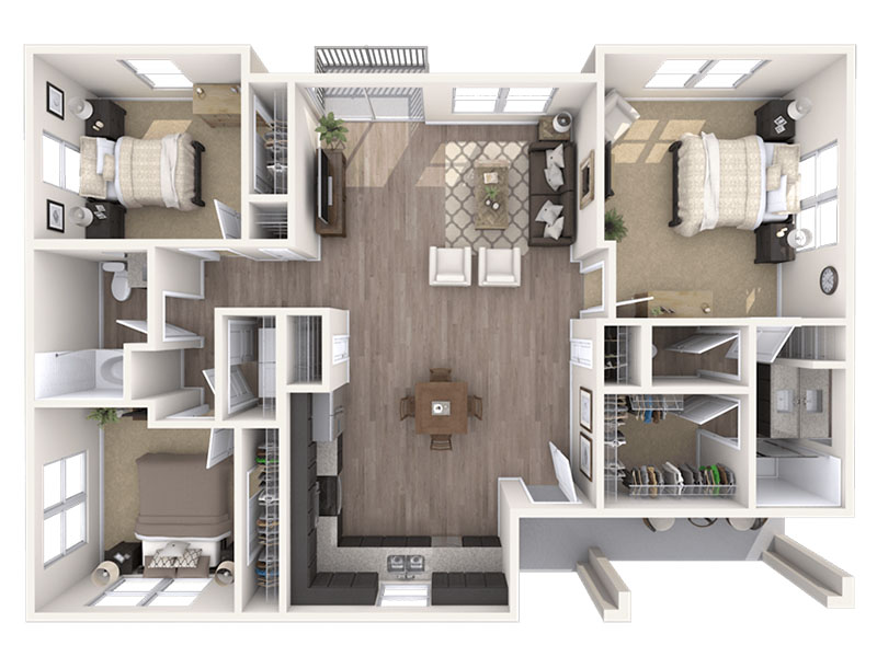 C floorplan at Hampton East