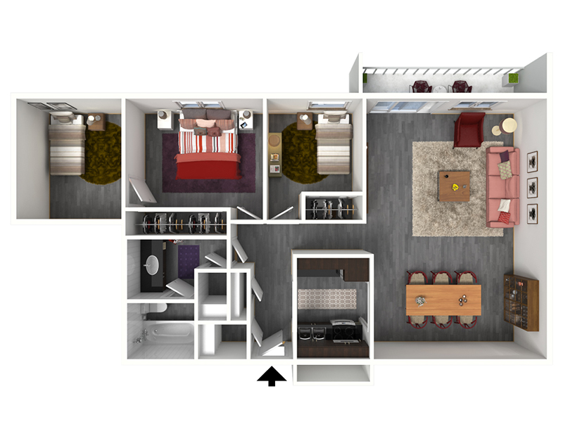 3 Bedroom 1 Bath