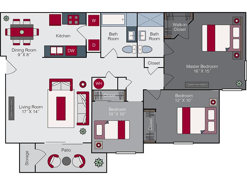 Floor Plans at High Rock 5300 Apartments