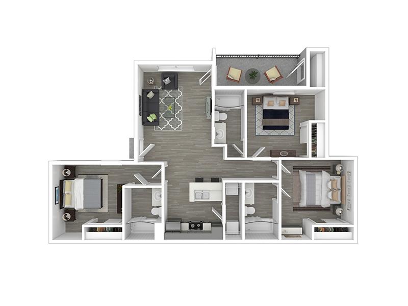 3x3-1089- Classic floorplan at Sonoran Reserve