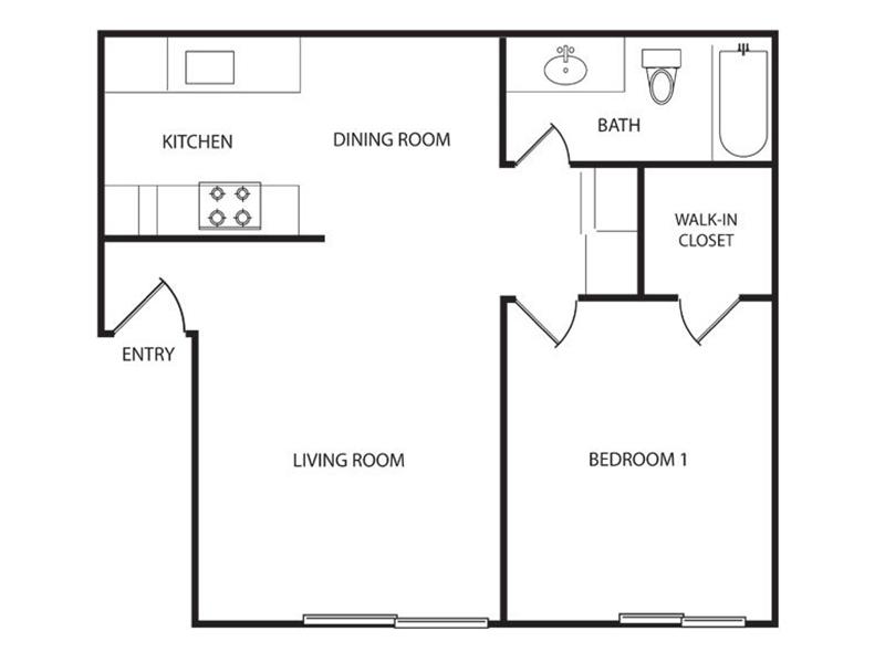 1 Bedroom 1 Bath