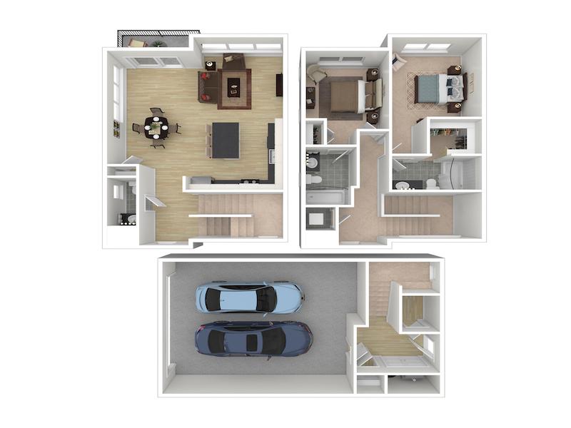 2 Bedroom 2 Bathroom A
