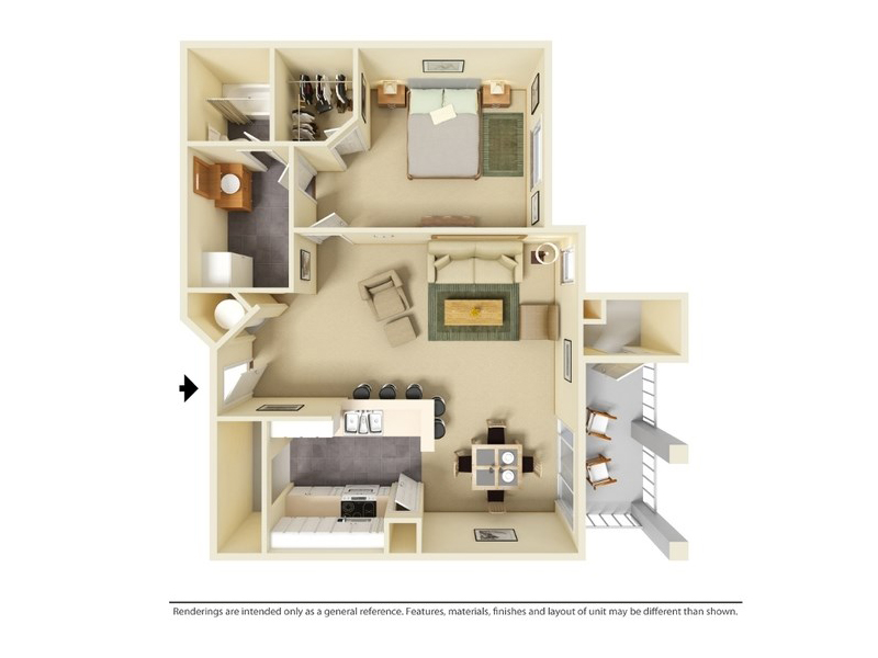 A1-710 floorplan at Hill Country Villas