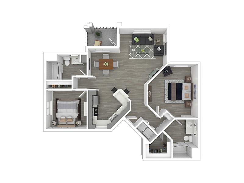 2X2-1135-Full Renovation floorplan at Broadstone Heights