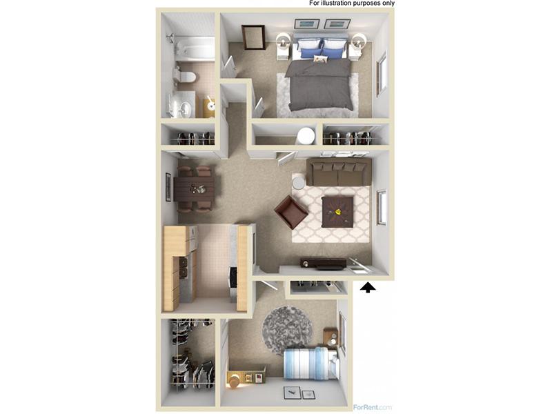 2 Bedroom 1 Bath