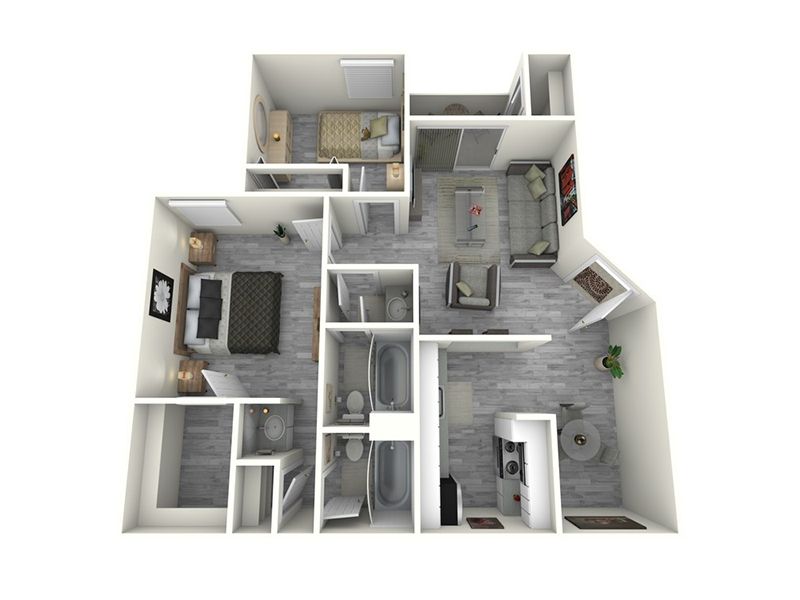 2x2_930_C floorplan at Fairways on Thunderbird