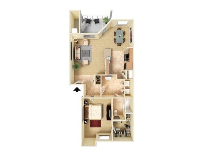 A1-796 floorplan at The Falls at Westover Hills