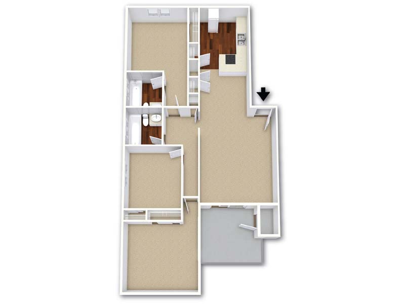 Camelia floorplan at Cordova Regency