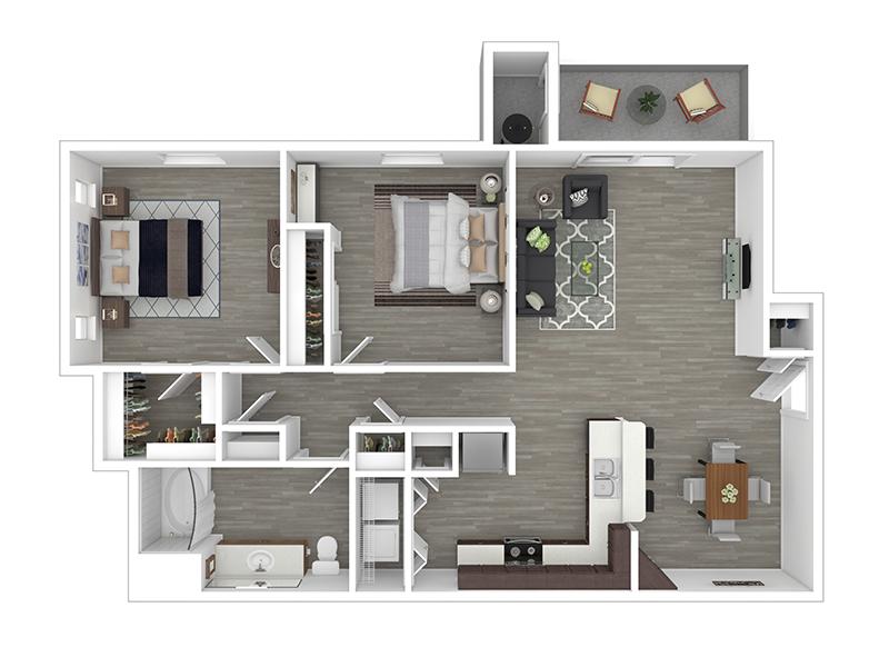 2x1-1022- Classic floorplan at Serafina