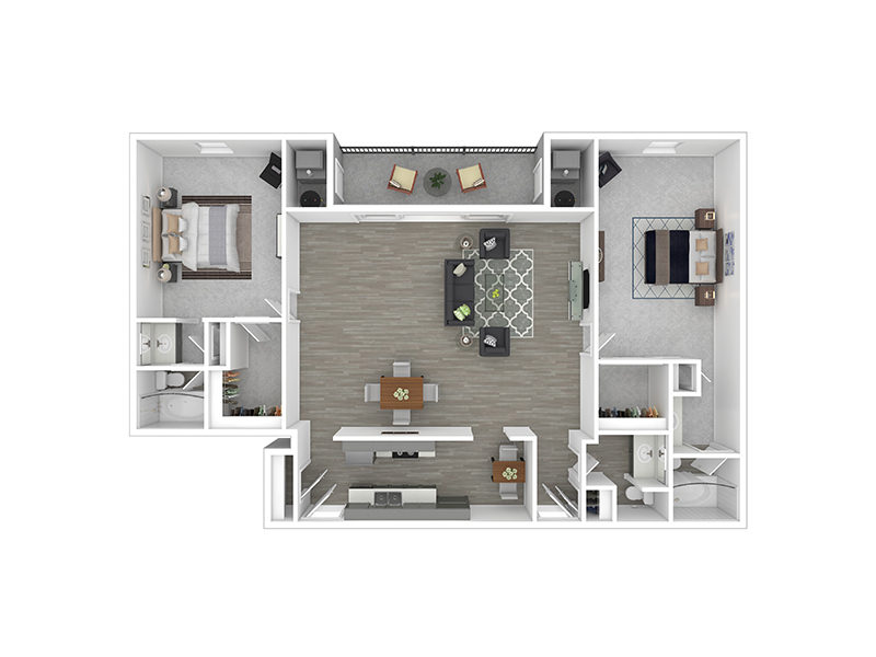 B3 floorplan at The Landmark