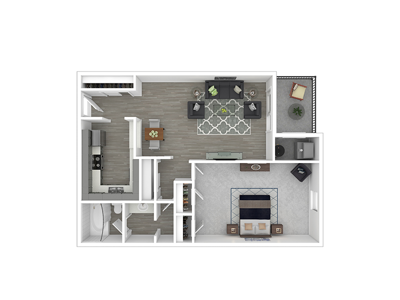 A2 floorplan at The Landmark