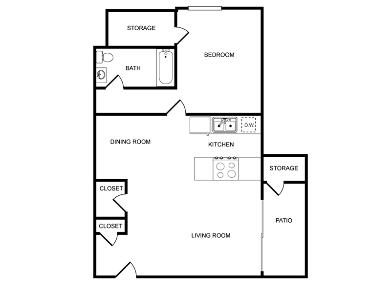 1 Bedroom 1 Bathroom