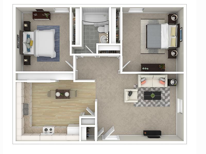 2 Bedroom 1 Bath