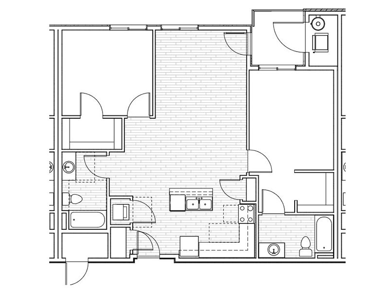 2 Bedroom 2 Bath C1