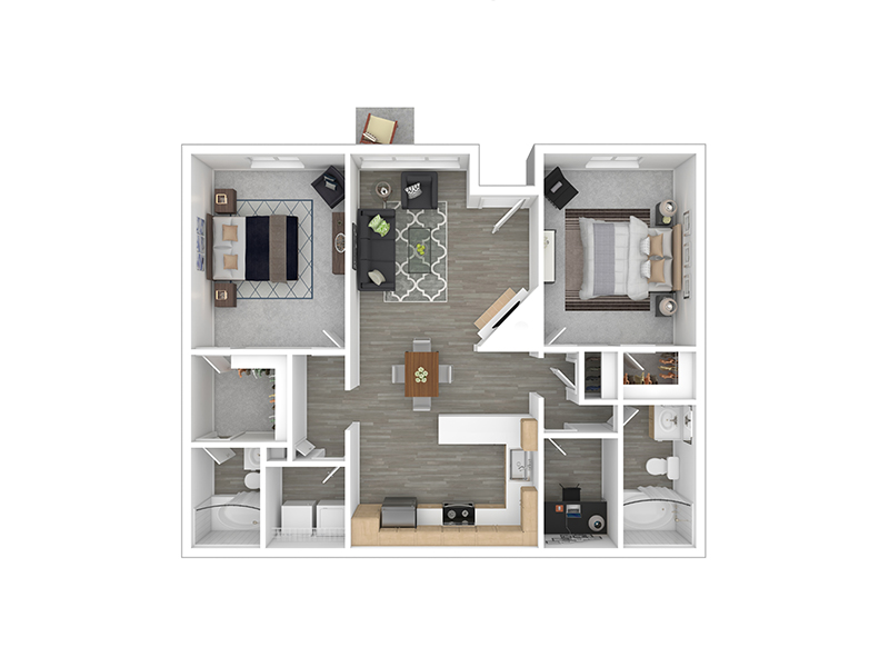 Maple floorplan at Veri 1319