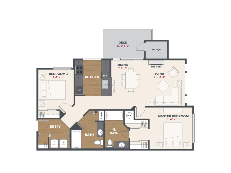 Birch floorplan at Hidden Creek