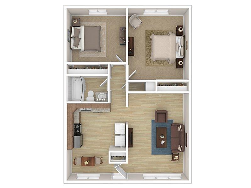 2 Bedroom 1 Bathroom