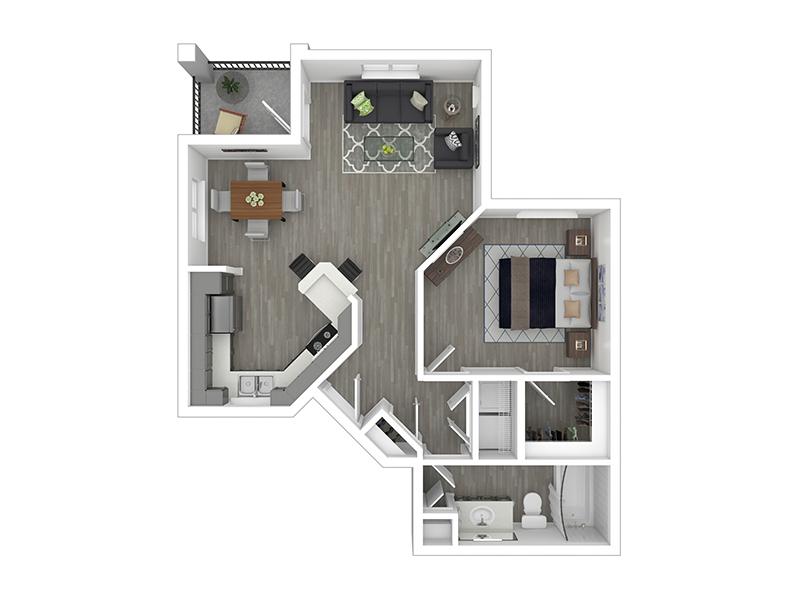 1x1-880-Full Renovation floorplan at Broadstone Heights