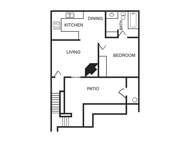 A1R floorplan at Aria on Mill