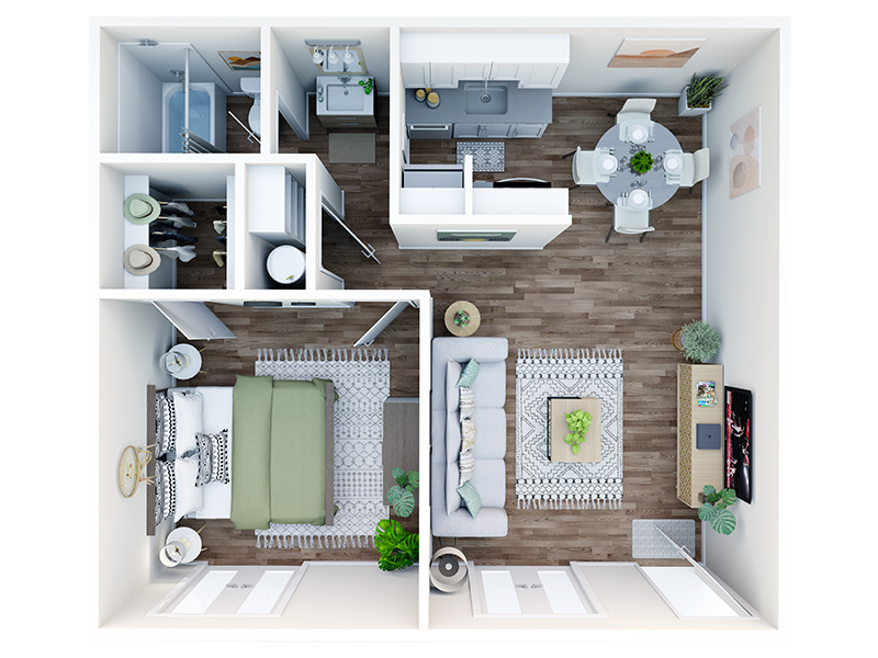 A2 floorplan at Tides at East Glendale