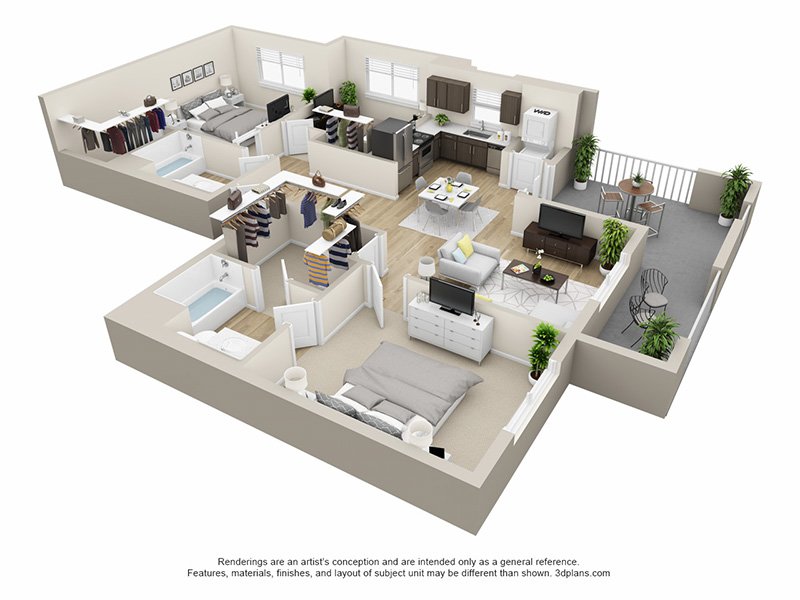 Melody floorplan at Tempo at Riverpark