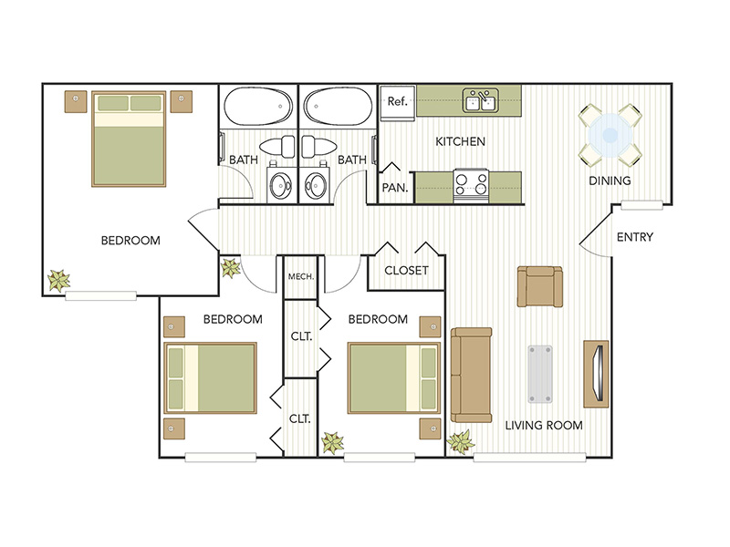 C2 floorplan at Berryhill