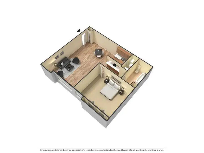 1x1 floorplan