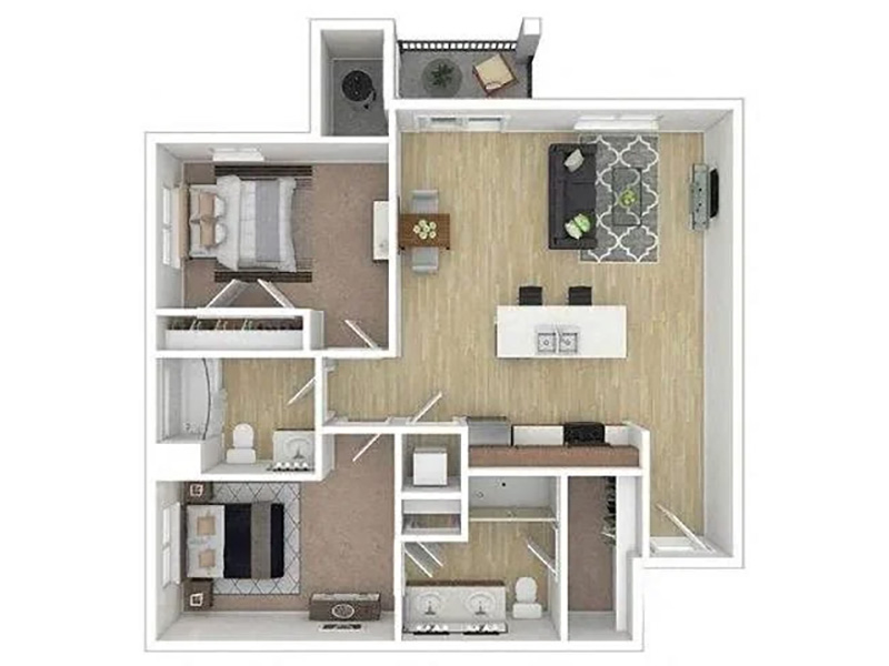 The Turquoise floorplan at Sky at Brio