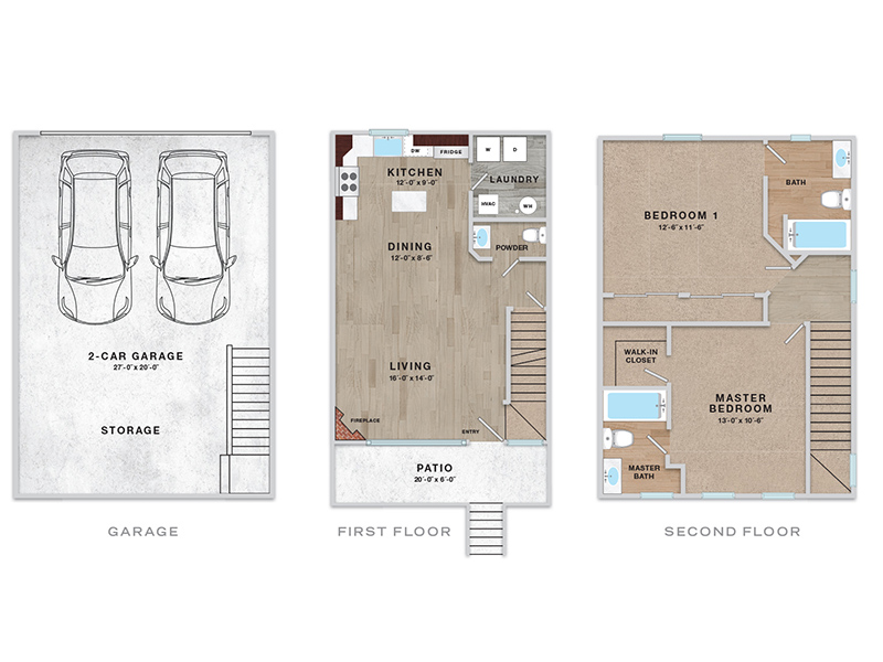 Woodbridge floorplan at Enclave Rigden Farm