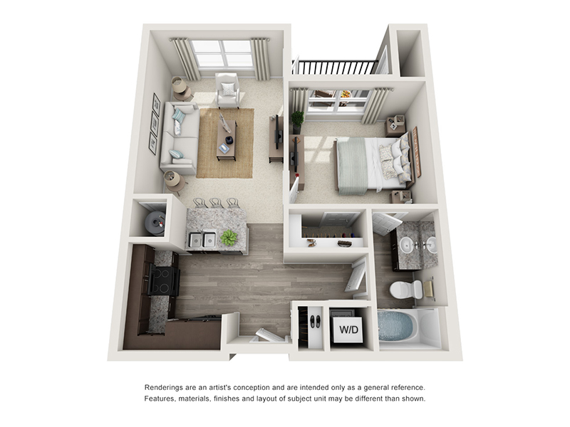 The Hyde floorplan at Atlantic on the Avenue