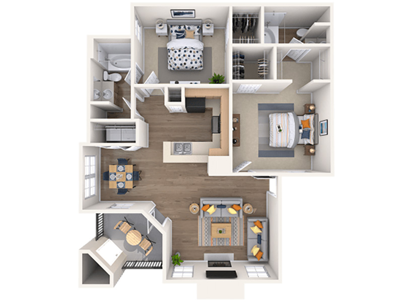 2x2 - Large floorplan at Portola West Vegas