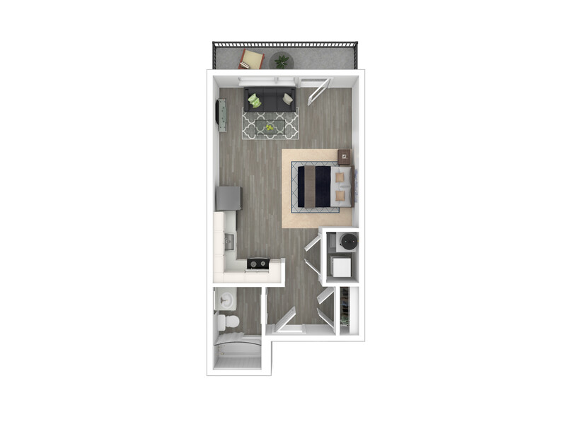 Studio 4 floorplan