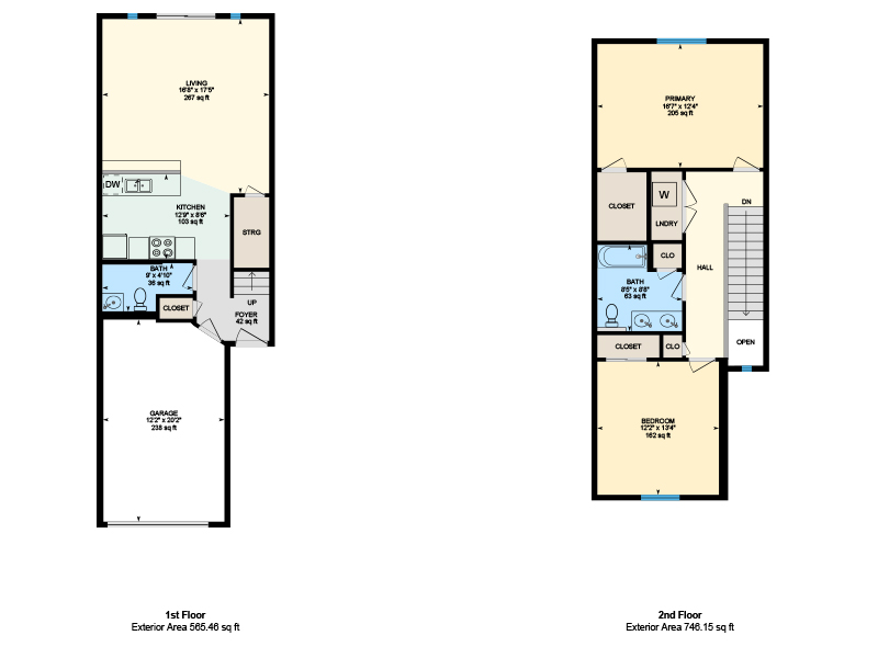 Townhomes for Rent in Albuquerque , NM Floor Plans at Zia