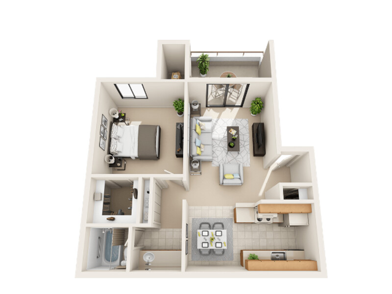 A2U floorplan at Sun Wood Senior