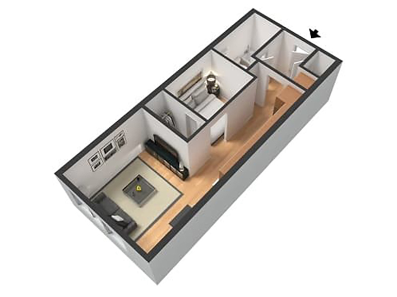 Richmond floorplan at East of Eleven Apartments