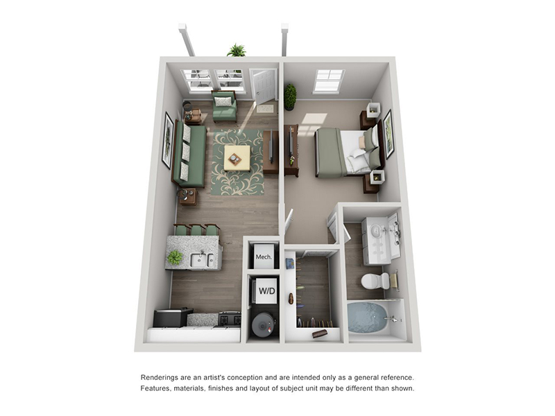 A1 floorplan at Grand Reserve of Naperville