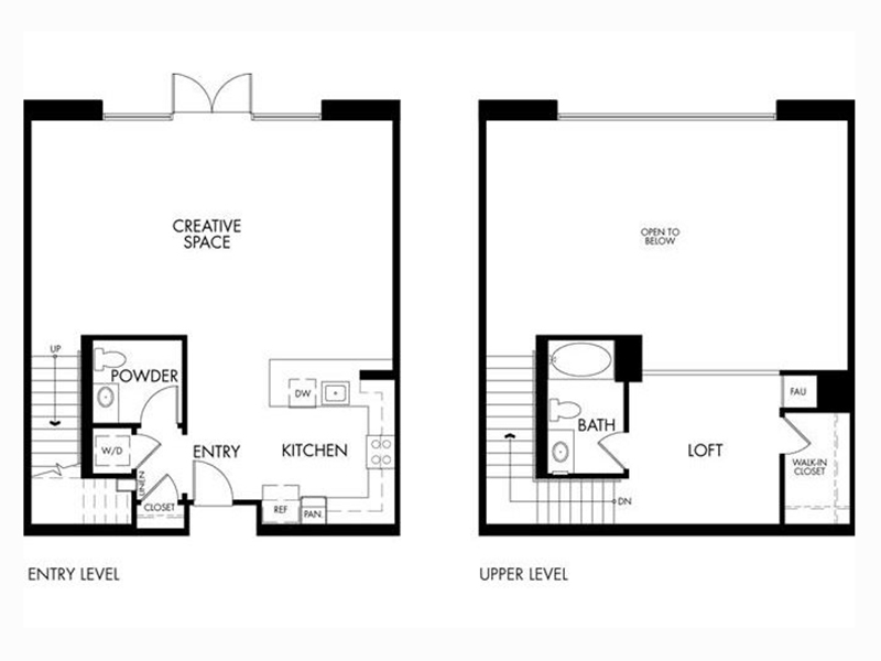 2BDCR floorplan at Oasis Anaheim