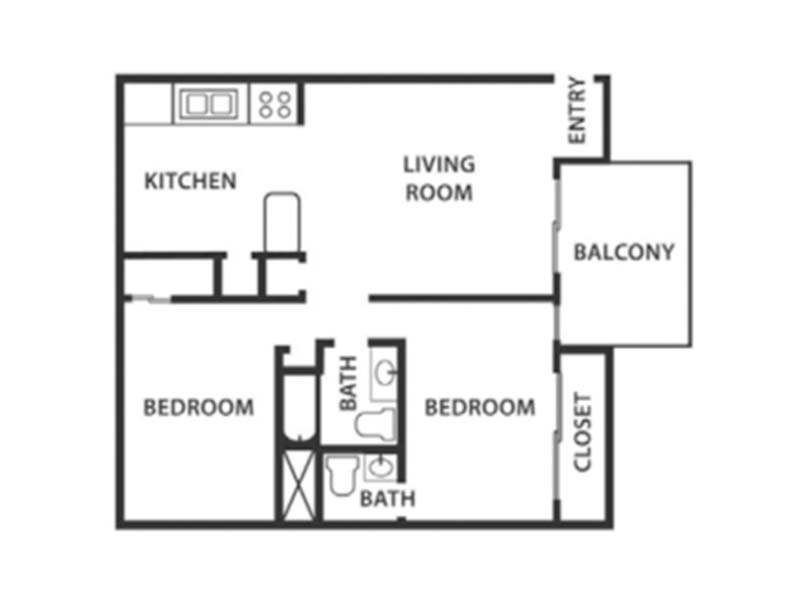 2x2 floorplan
