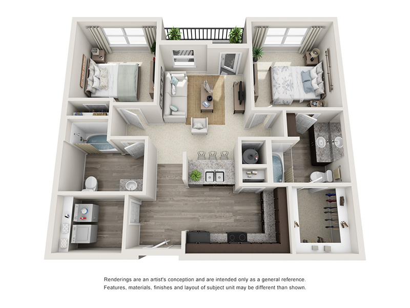 The Olmstead floorplan at Atlantic on the Avenue