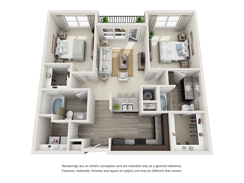 The Summey floorplan at Atlantic on the Avenue