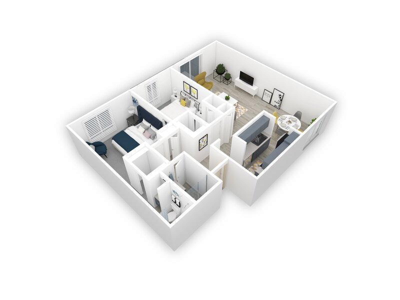 B2 floorplan at Uptown Square