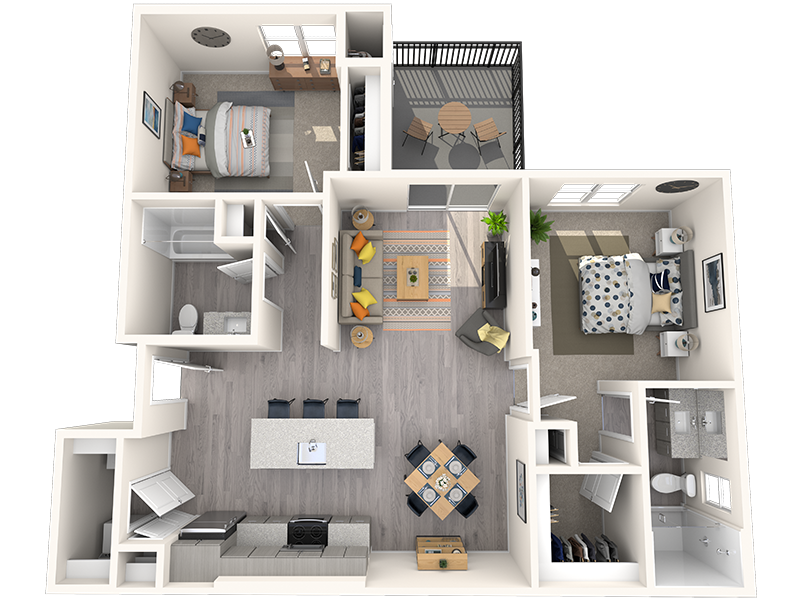 B1 floorplan at Grayson Place