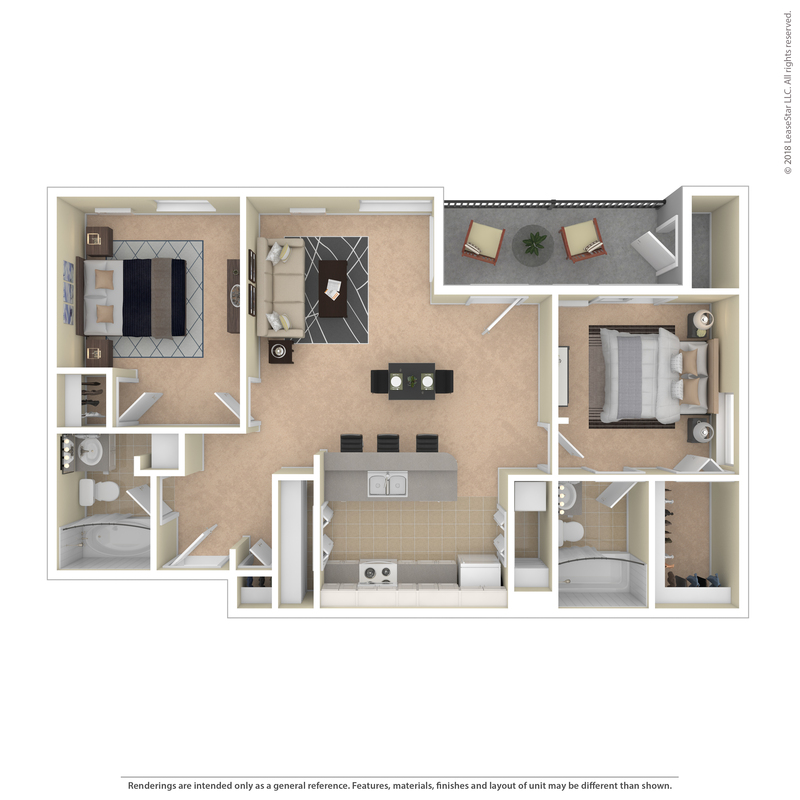 Chatsworth floorplan at Prairie View Apartments