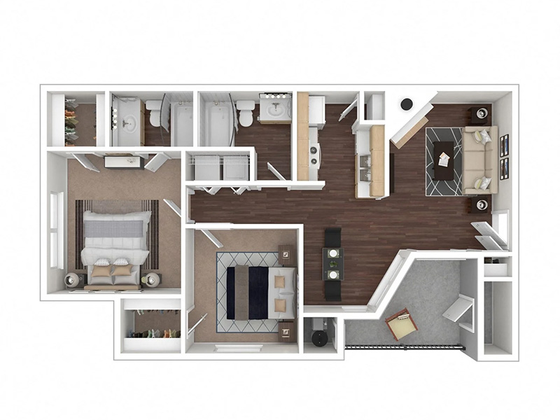 The Remington floorplan at Southgate