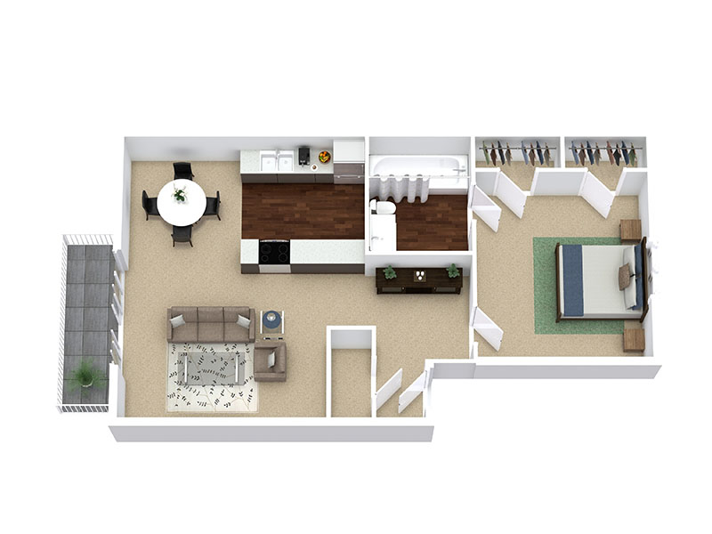 1B floorplan