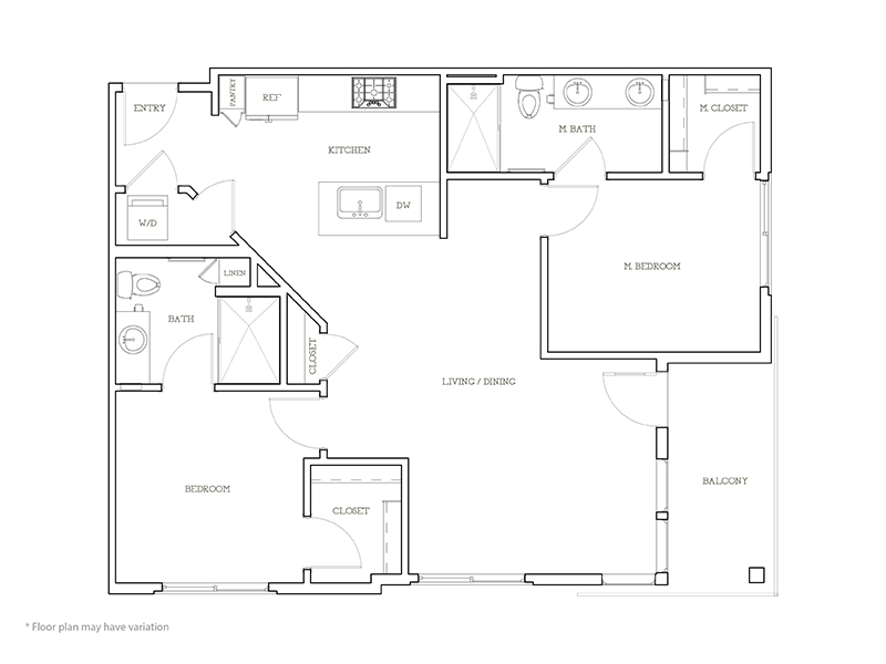 B4 floorplan at Seventyone15 McDowell